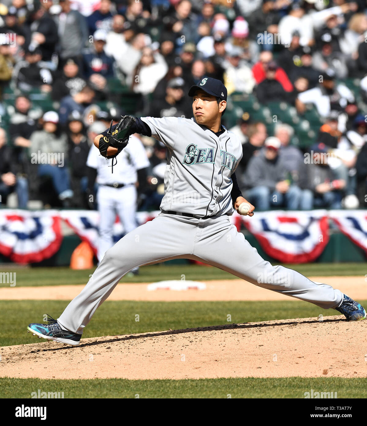 Seattle Mariners starting pitcher Yusei Kikuchi delivers a pitch during