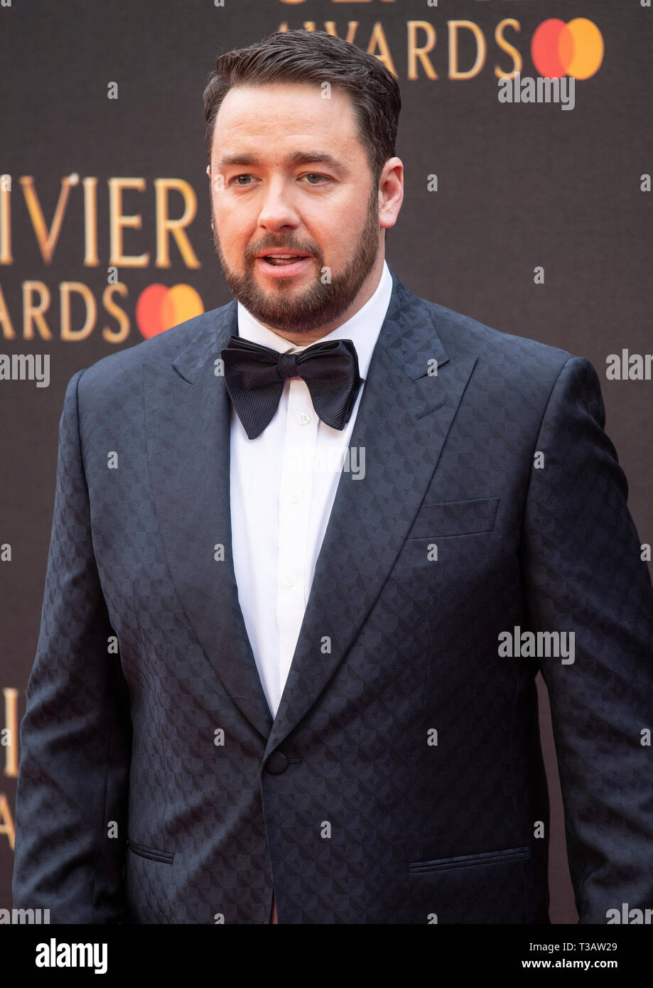 Jason Manford attends The Olivier Awards 2019 with Mastercard at Royal