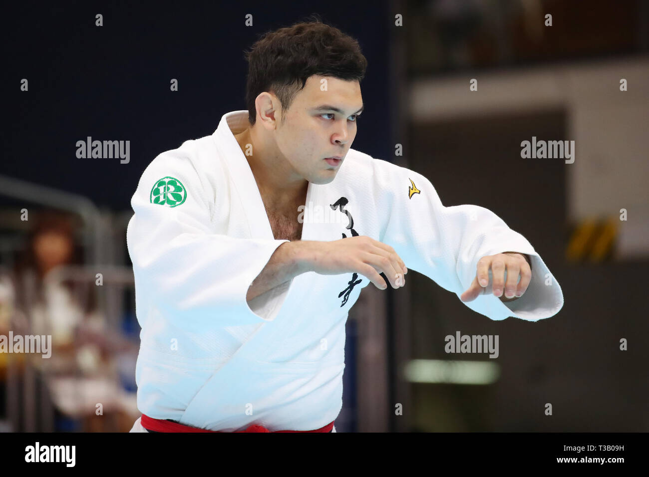 Fukuoka, Japan. 6th Apr, 2019. Aaron Wolf Judo : All Japan Selected Judo Championships Men's -100kg in Fukuoka, Japan . Credit: YUTAKA/AFLO SPORT/Alamy Live News Stock Photo