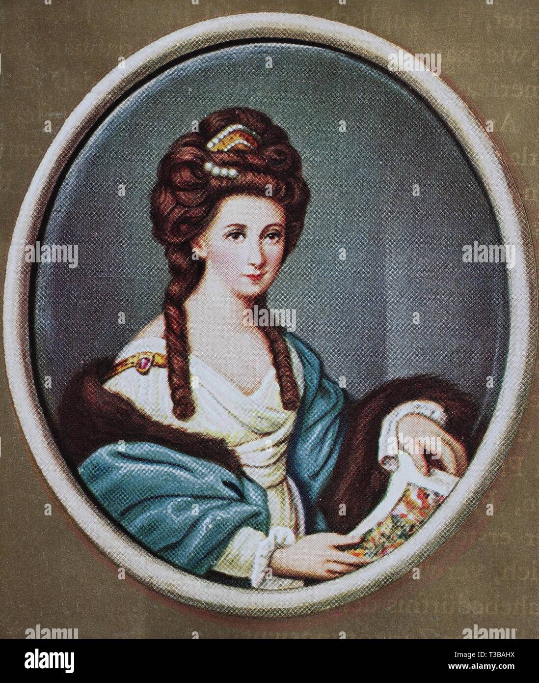Maria Anna Angelika Kauffmann, 1741-1807, usually known in English as Angelica Kauffman was a Swiss Neoclassical painter who had a successful career i Stock Photo
