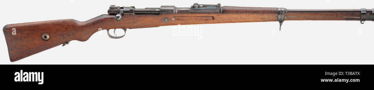 SERVICE WEAPONS, BAVARIA, rifle 98, Gdansk 1917, EWB, calibre 8 x 57, number 7675jj, Additional-Rights-Clearance-Info-Not-Available Stock Photo