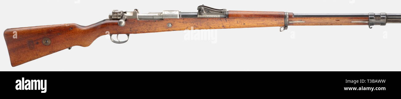 SERVICE WEAPONS, PERU, rifle Mauser model 1909, calibre 7,65 x 53, number 30427, Additional-Rights-Clearance-Info-Not-Available Stock Photo