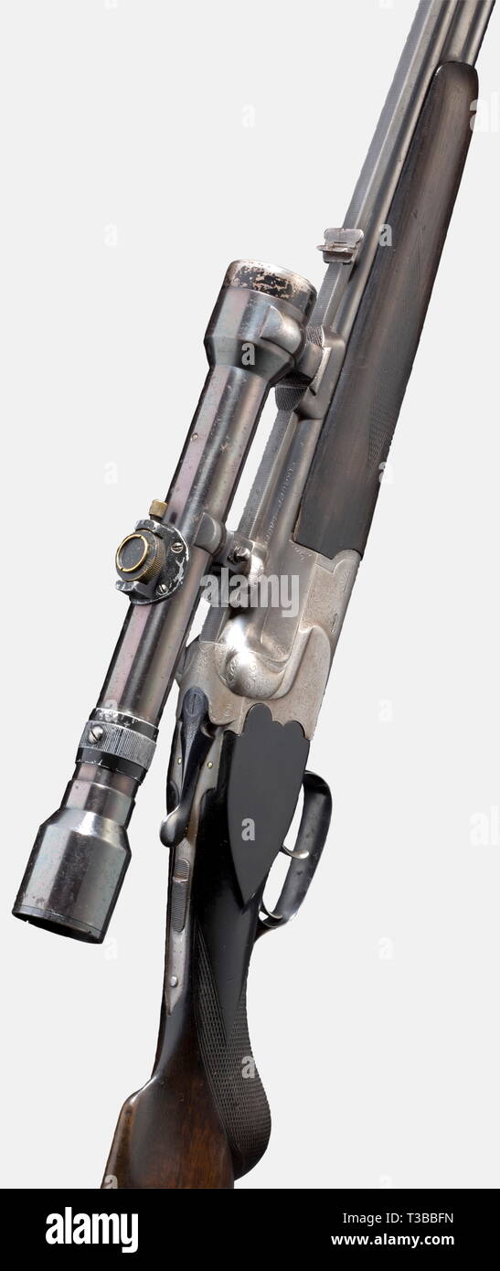 LONG ARMS, MODERN HUNTING WEAPONS, over and under rifle with BBF ...