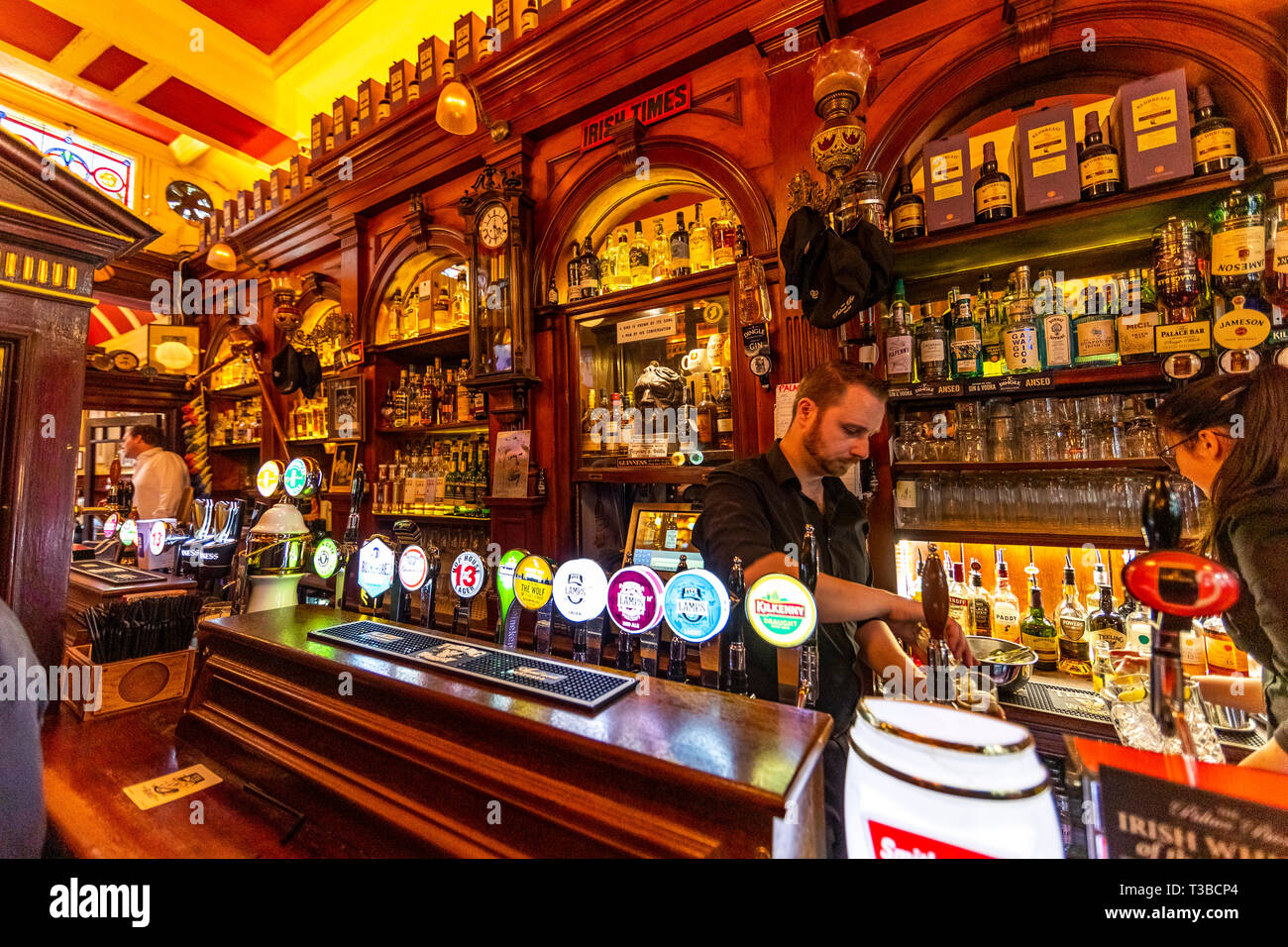 The Palace Bar, in the cities Temple Bar district. A traditional Irish