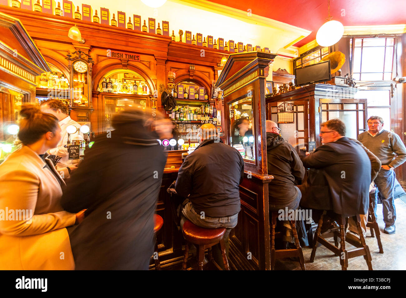 The Palace Bar, in the cities Temple Bar district. A traditional Irish