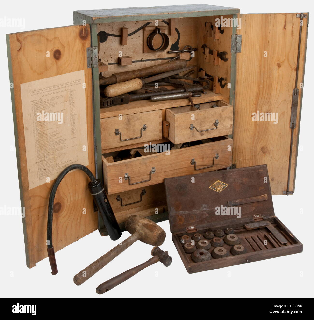 A Cabinet For Tools And Spare Parts Of A Junkers Diesel Engine 3