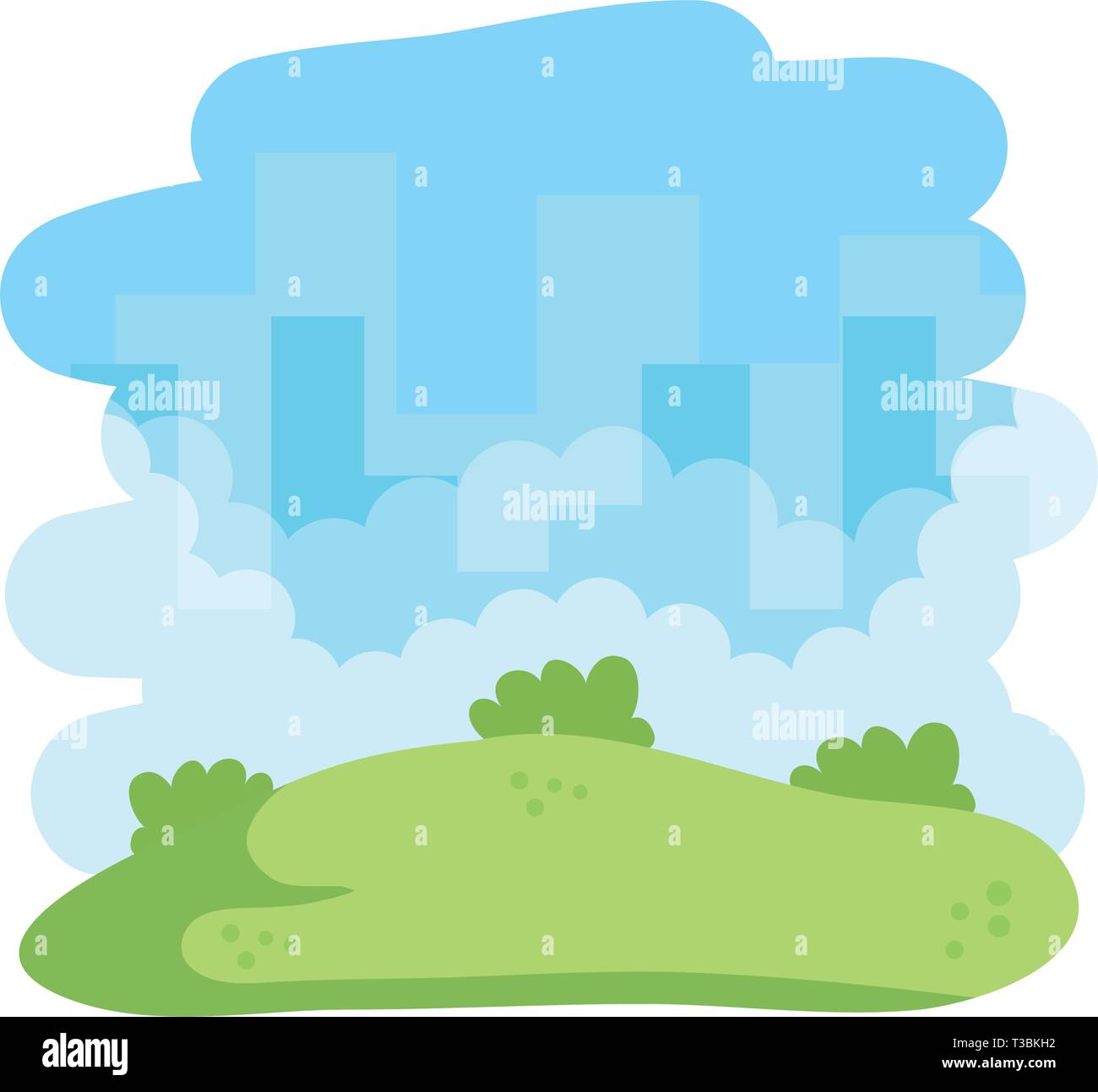 park with cityscape background Stock Vector Image & Art - Alamy