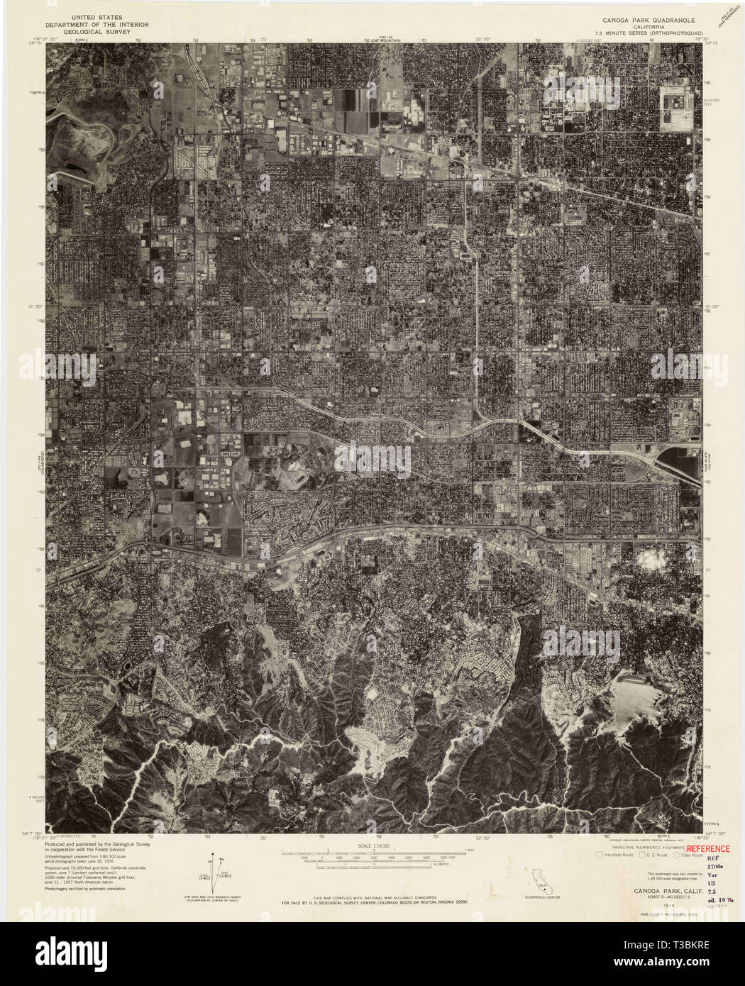 Canoga park map hires stock photography and images Alamy