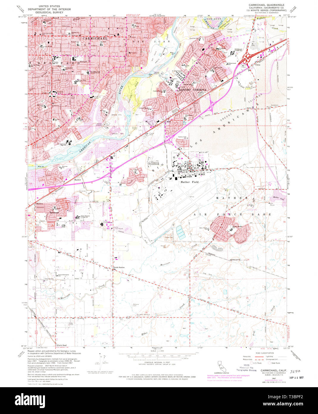 Map of carmichael Cut Out Stock Images & Pictures - Alamy