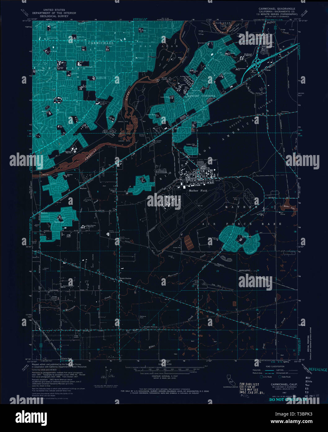 Map of carmichael hi-res stock photography and images - Alamy