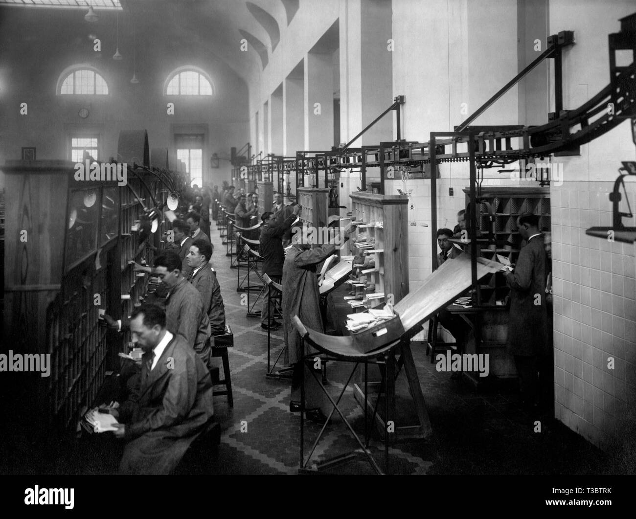 italy, postal office, 1931 Stock Photo