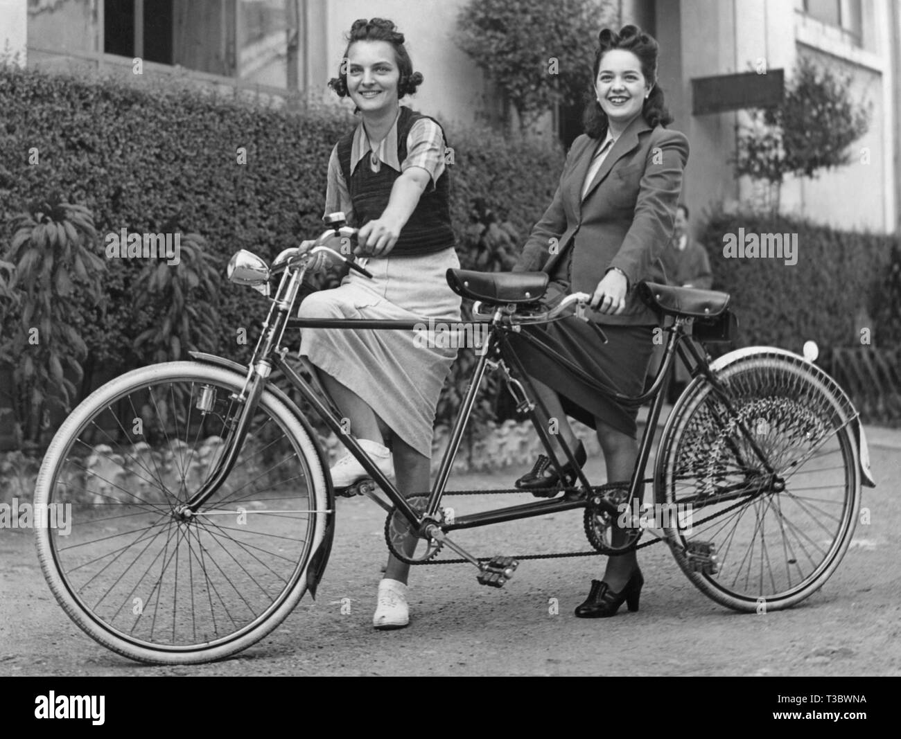 Historical tandem bicycle hires stock photography and images Alamy