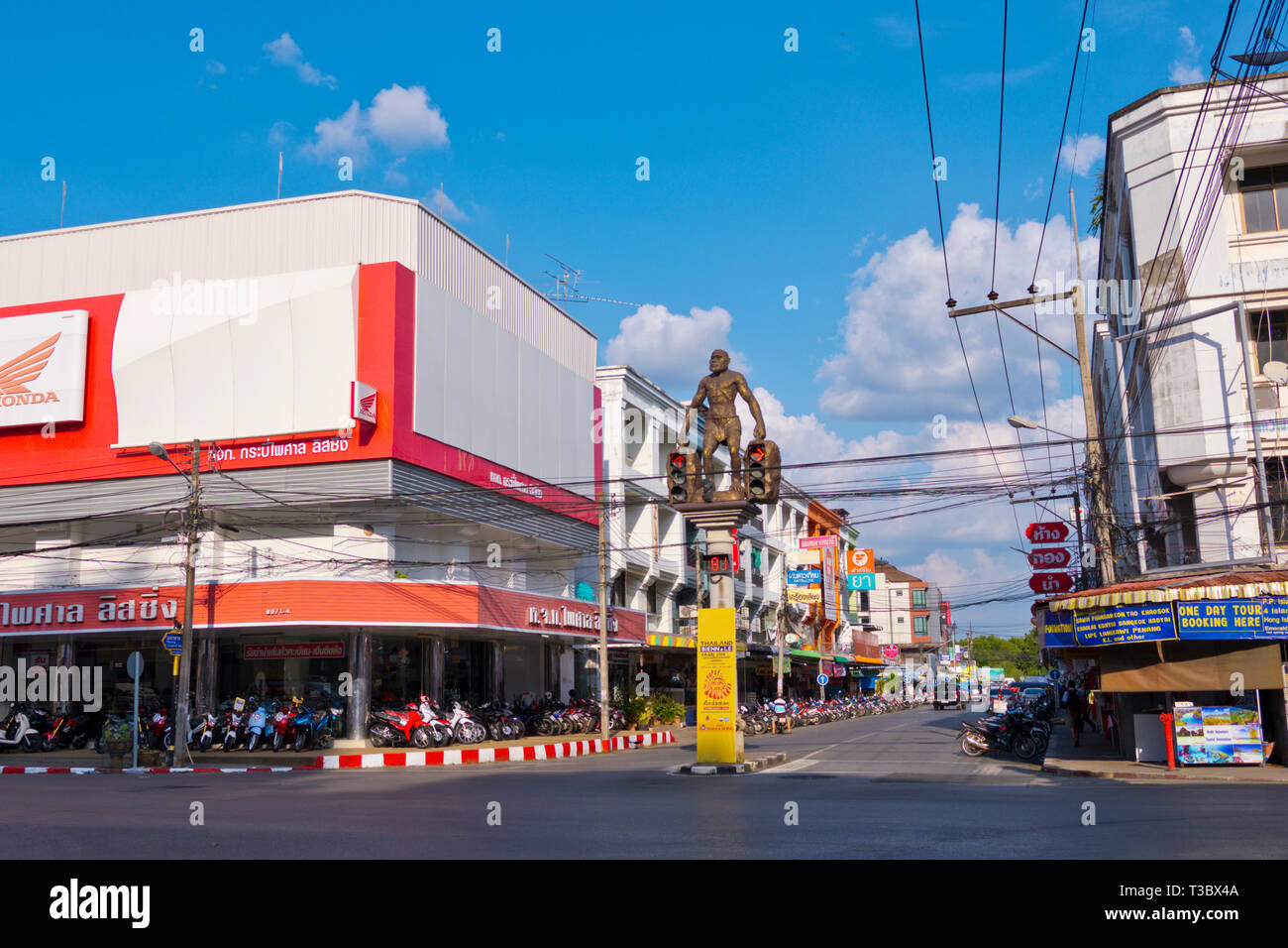 Cro-magnon Man Intersection, Maharaj road, Krabi town, Thailand 