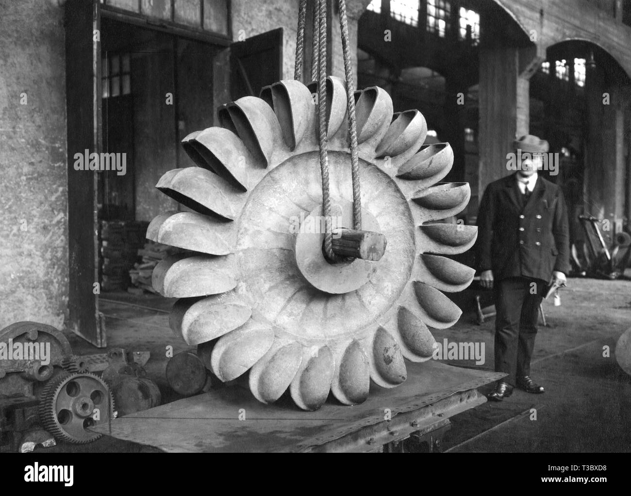 industry, turbine, 1920-1930 Stock Photo