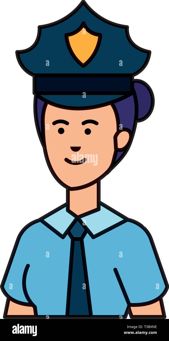 female police officer avatar character Stock Vector Image & Art Alamy