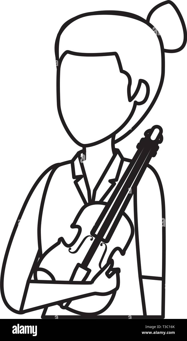 female professional violinist character Stock Vector Image & Art Alamy