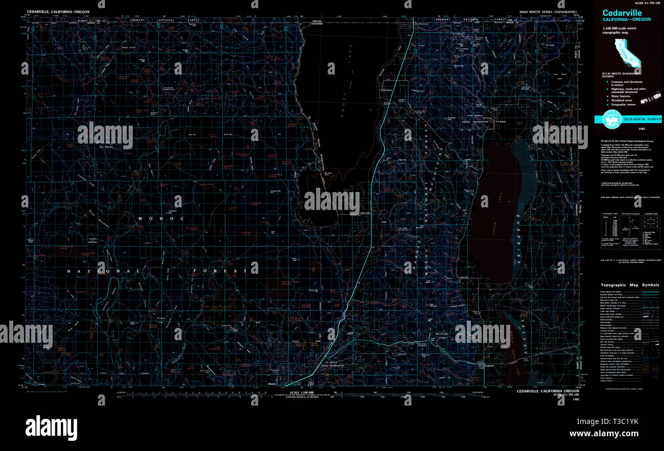 Cedarville map hires stock photography and images Alamy