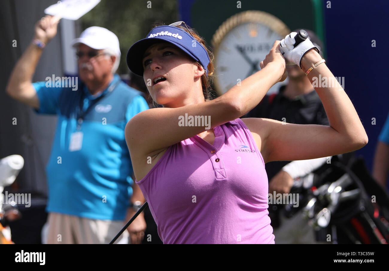 RANCHO MIRAGE, CALIFORNIA - APRIL 01, 2015 : jaye marie Green of USA at the ANA inspiration golf tournament on LPGA Tour, April 01, 2015 at The Missio Stock Photo