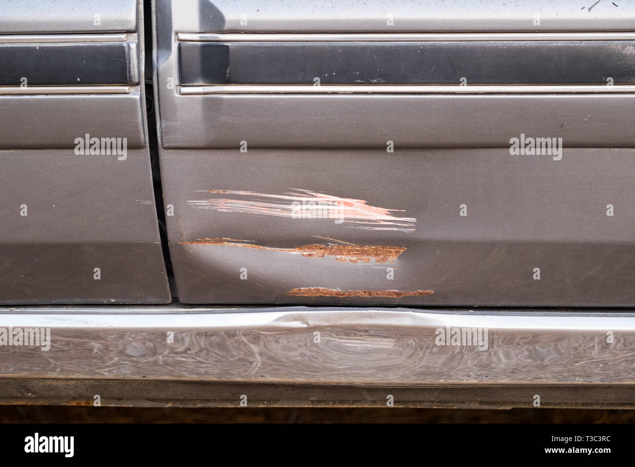 Scraped Car Paint High Resolution Stock Photography and Images - Alamy