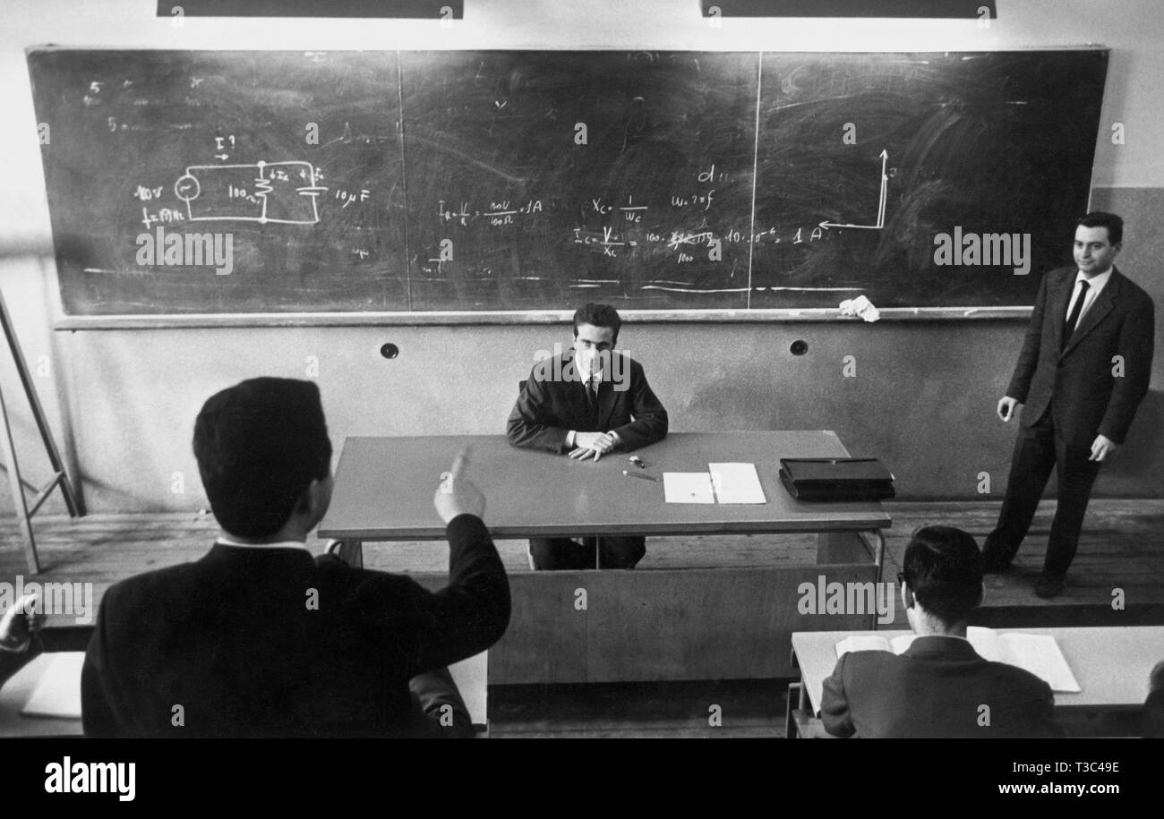 physics lesson, 1964 Stock Photo