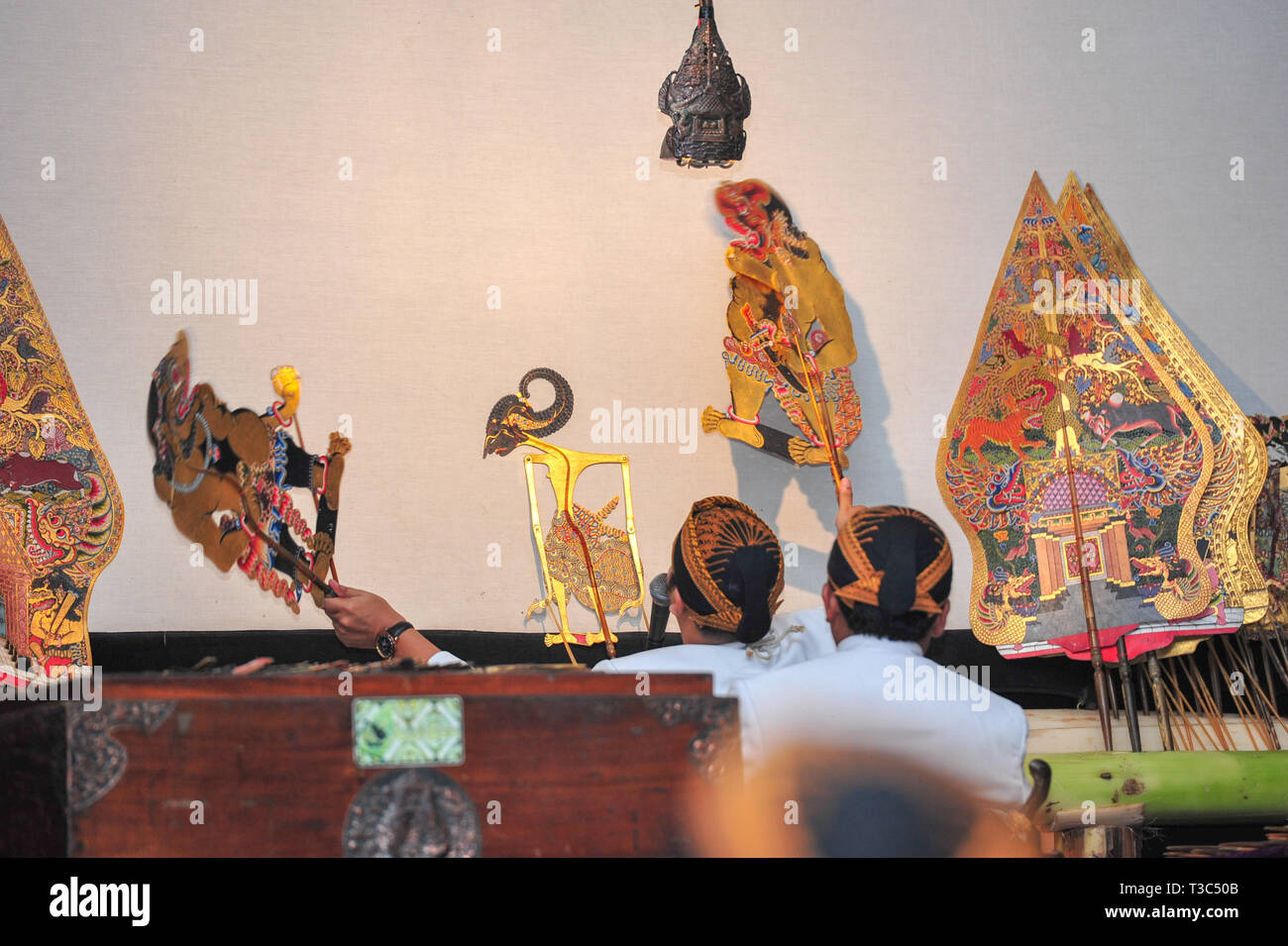 wayang-traditional puppets Stock Photo