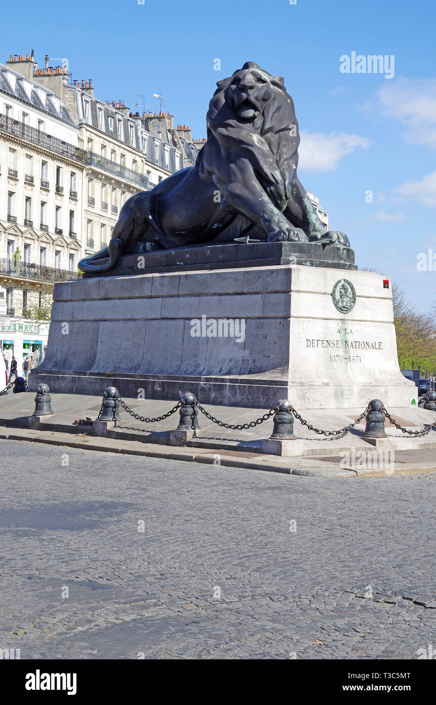 Lion of Belfort, a monumental sculpture of a lion by Bartholdi, of