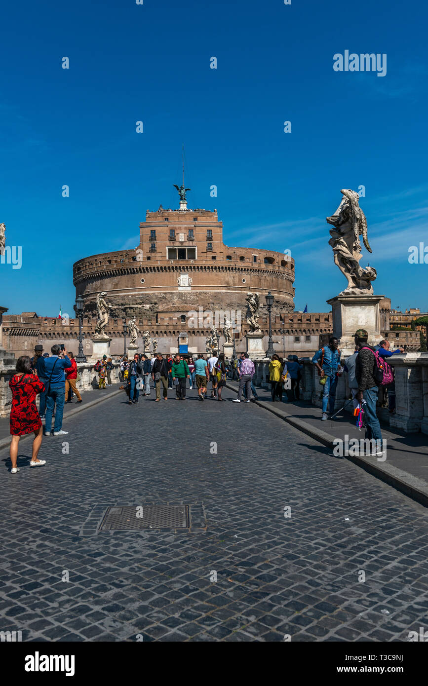 Castel of the Holy Angel, Rome, Italy Stock Photo