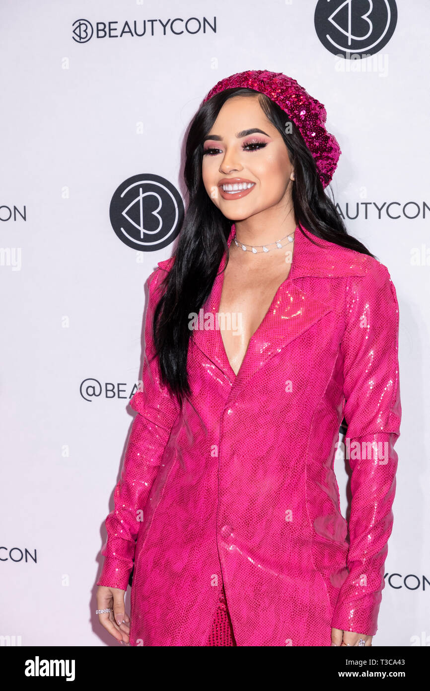 New York, NY, USA - April 6, 2019: Becky G attends Beautycon Festival