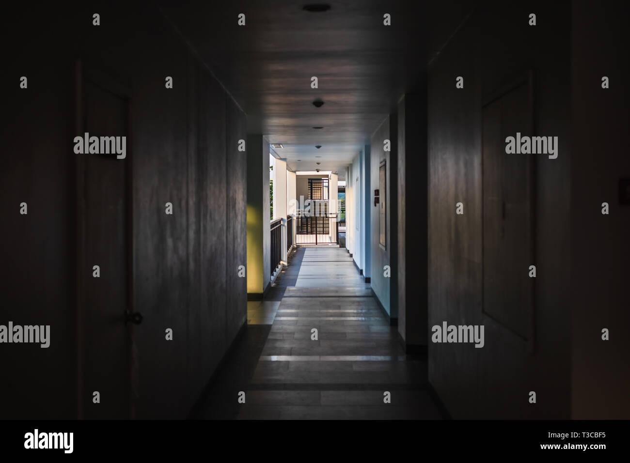Doors At The End Of Hallway Stock Photos Doors At The End Of