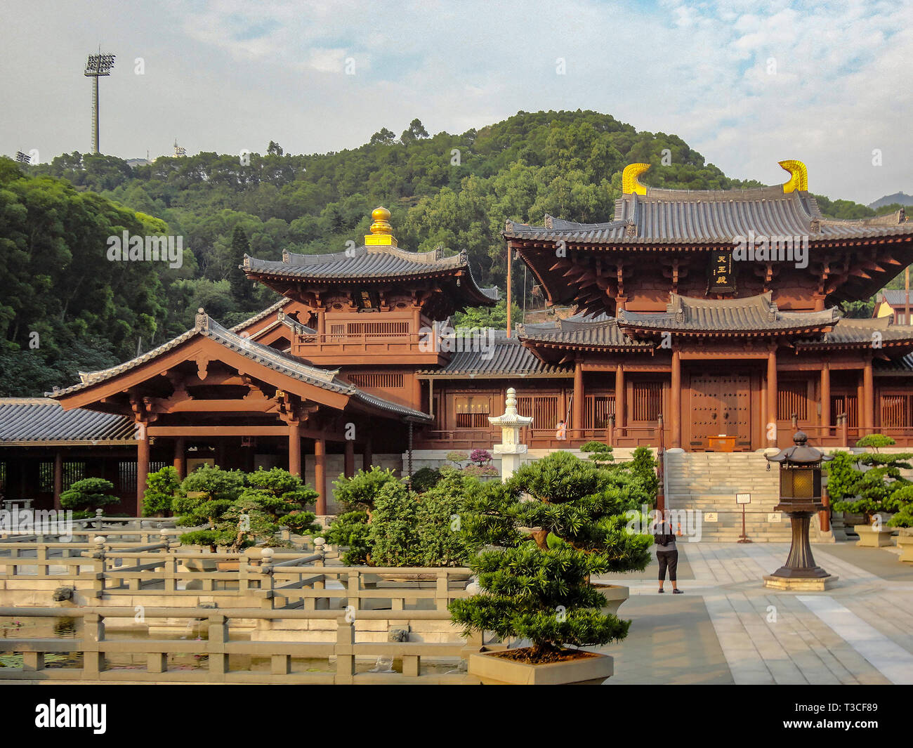 Buddhist temple in Hong Kong Stock Photo