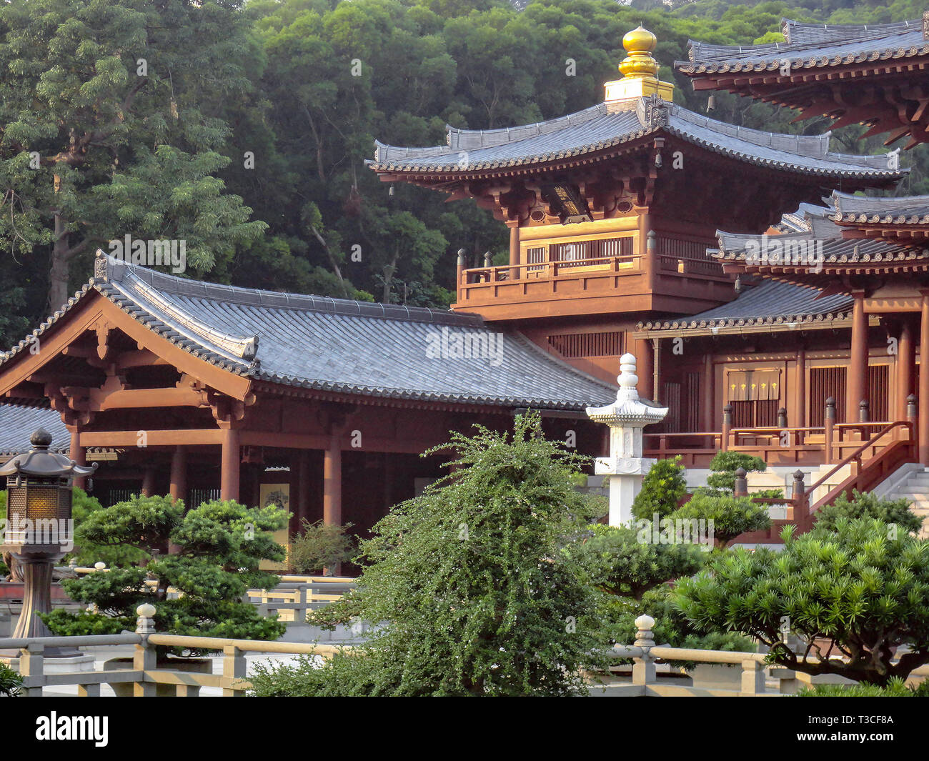 Buddhist temple in Hong Kong Stock Photo