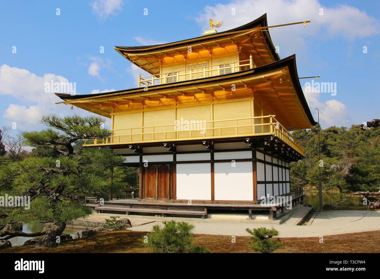 Famous Kinkakuji Temple (The Golden Pavilion) in Kyoto, Japan Stock Photo