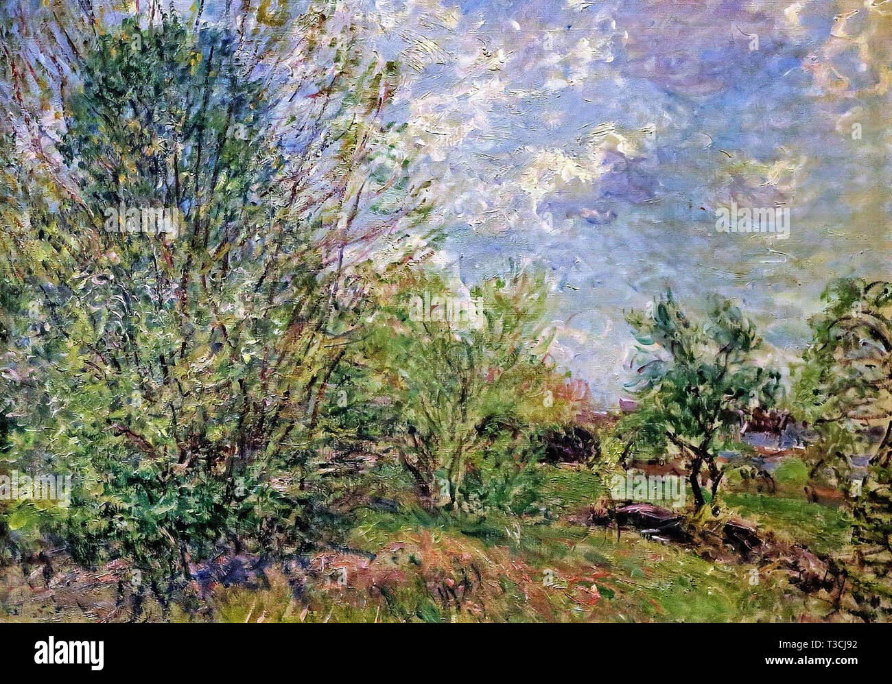 Alfred Sisley (1839 - 1899) - a la lisière du bois printemps 1885