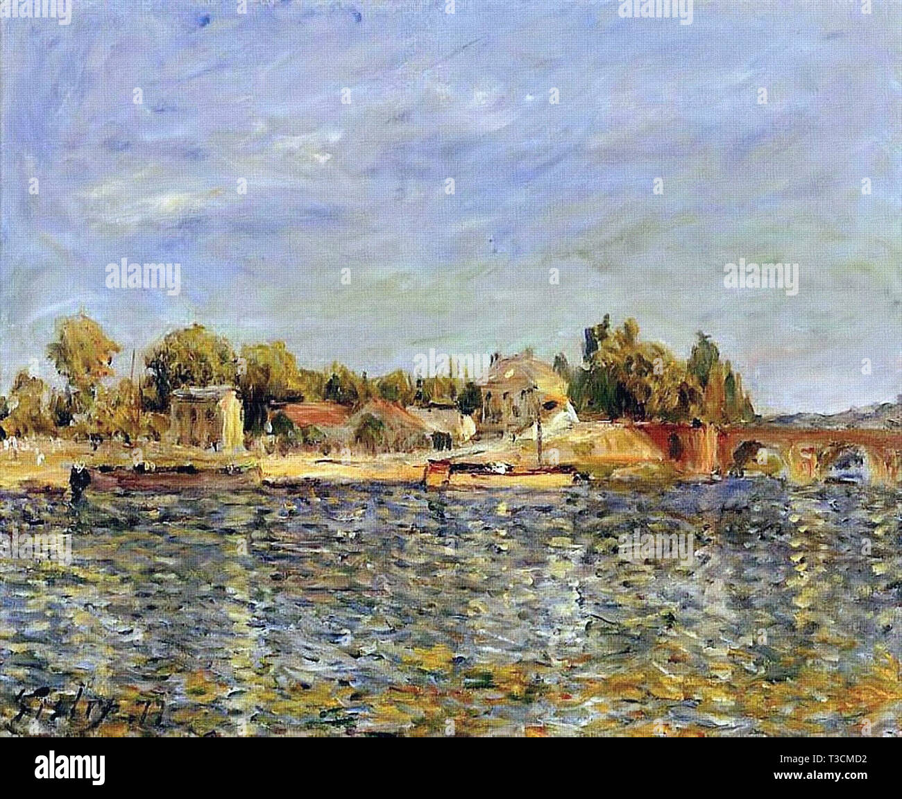 Alfred Sisley (1839 - 1899) - sevres bridge 1877 Stock Photo - Alamy