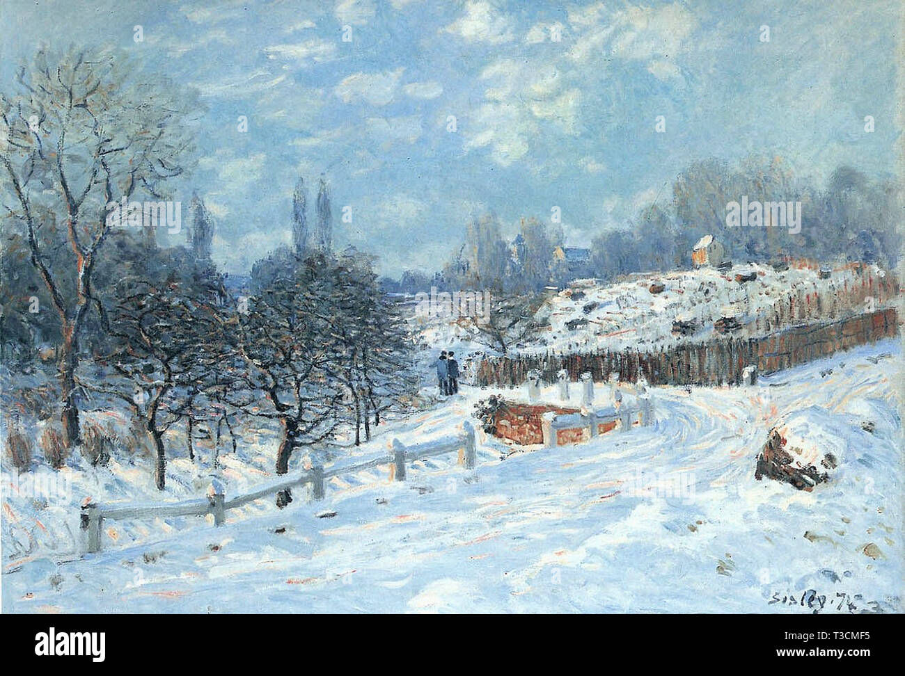 Alfred Sisley (1839 - 1899) - snow at louveciennes 1874