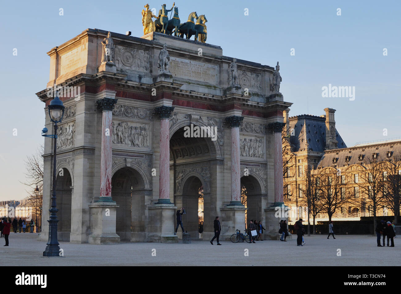 Paris, France - 02/08/2015: View of the Louvre museum Stock Photo