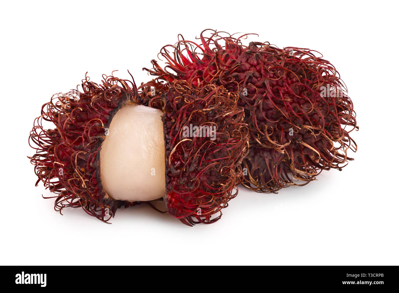 rambutan isolated on white background. Tropical fruit. Nephelium ...