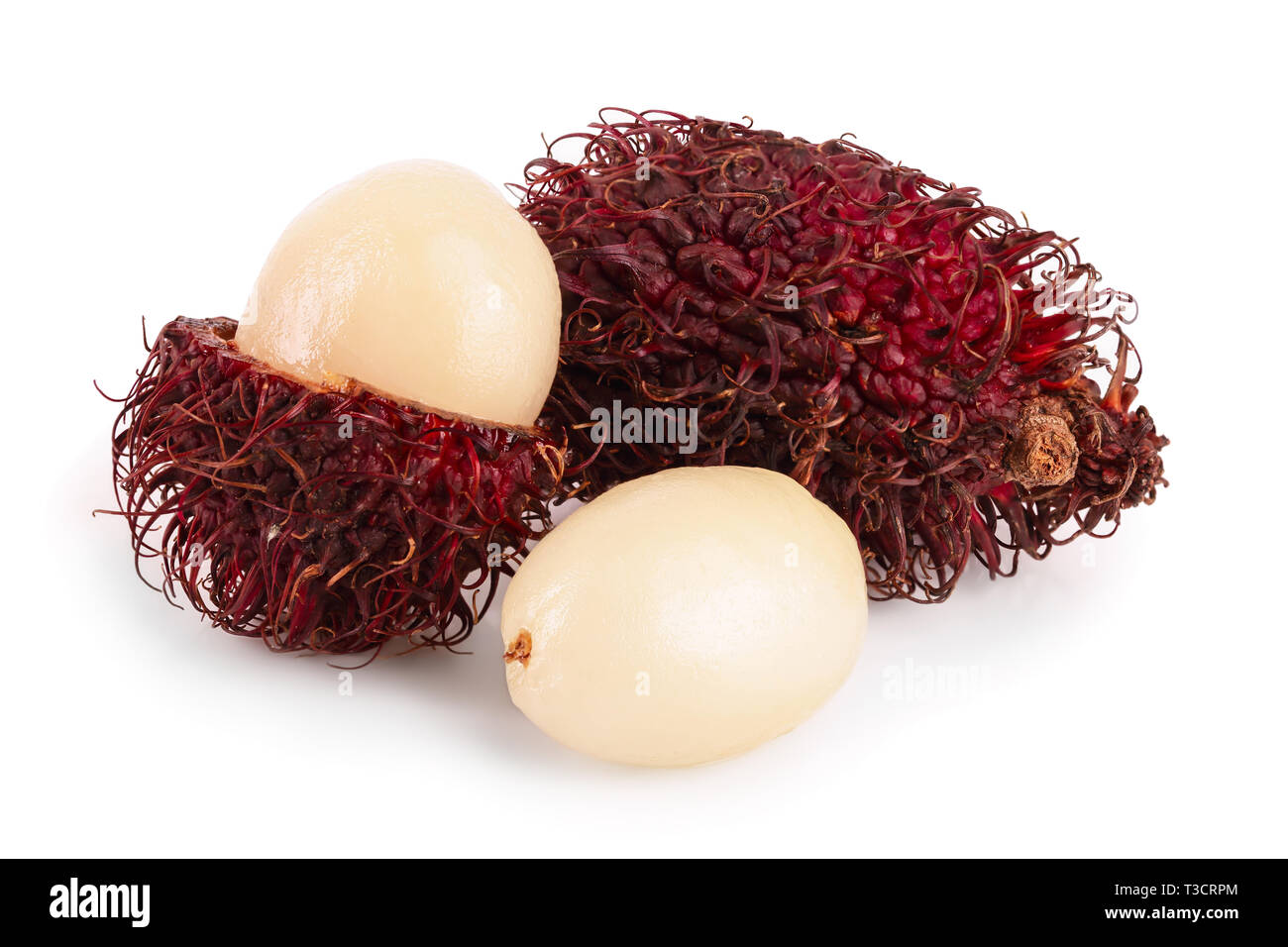 rambutan isolated on white background. Tropical fruit. Nephelium ...