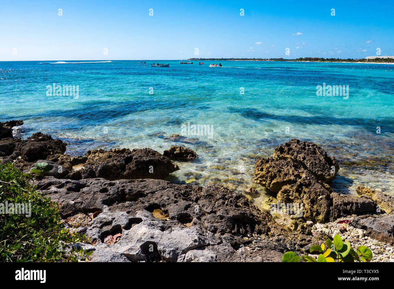 Akumal beach in Riviera Maya of Mayan Mexico Stock Photo - Alamy
