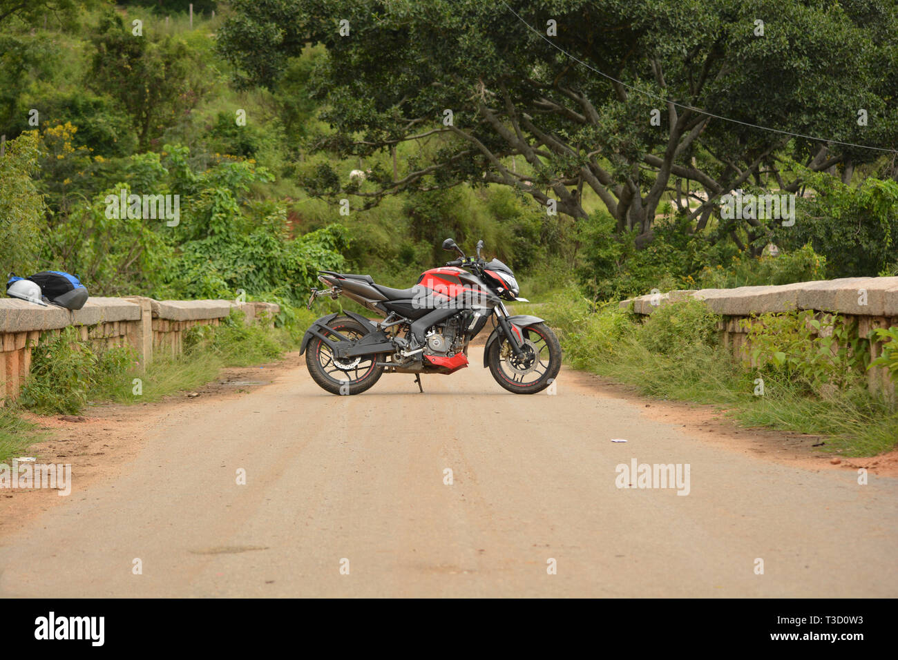Bike Forest Road India High Resolution Stock Photography And Images Alamy