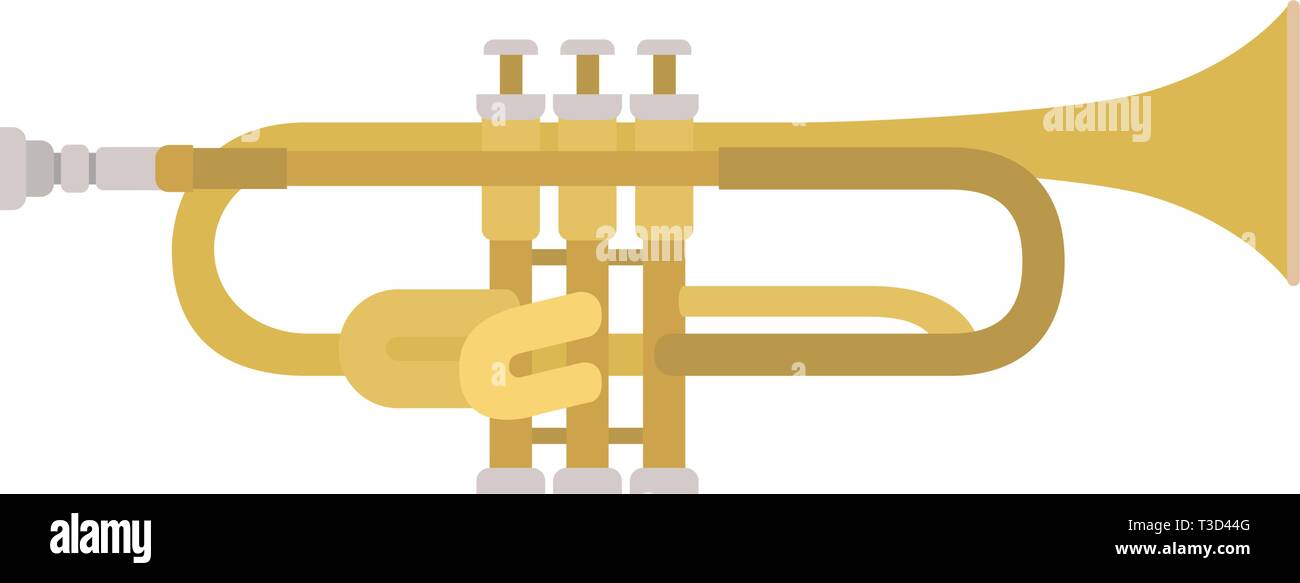 musical instrument trumpet isolated icon Stock Vector Image & Art - Alamy