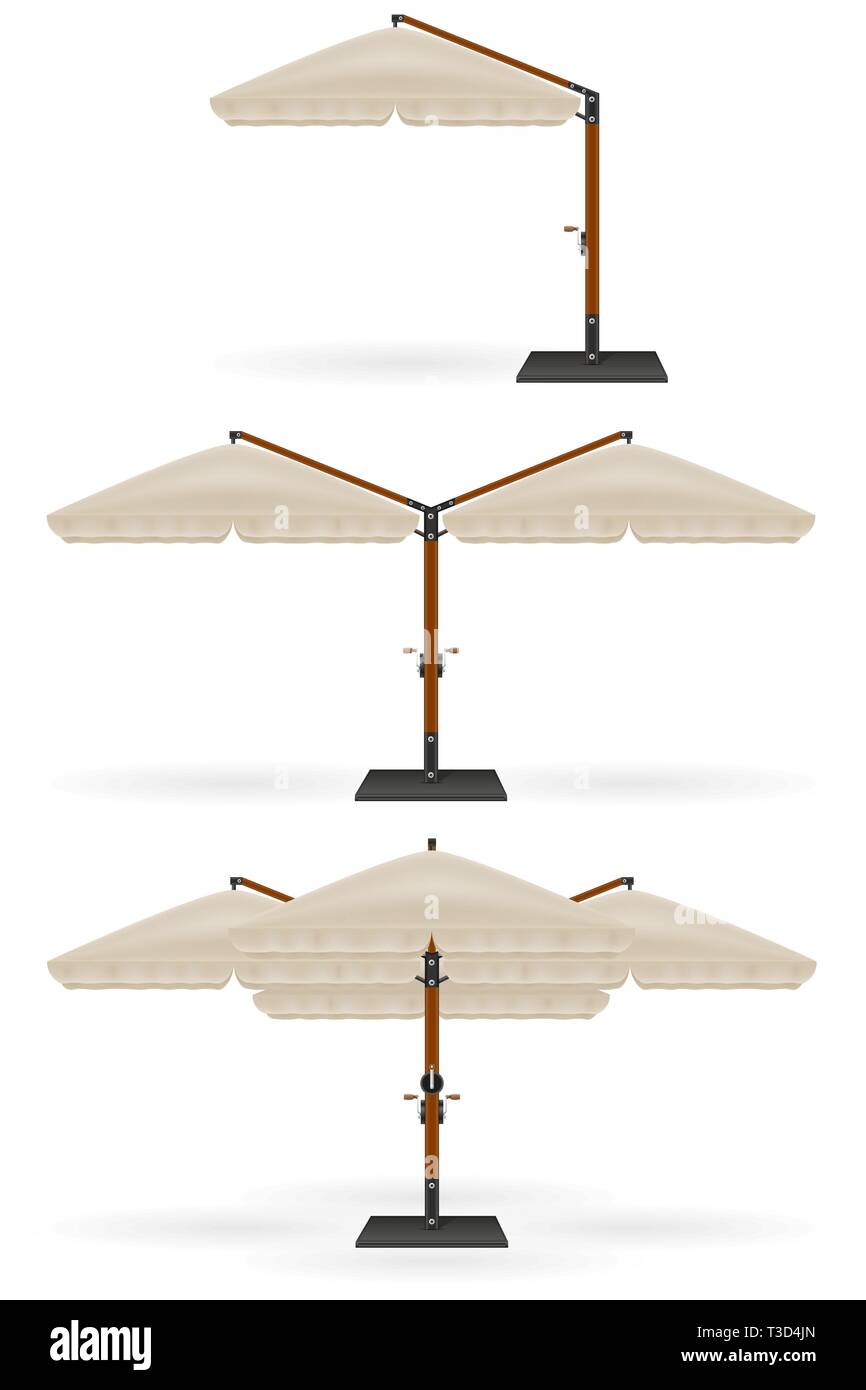 large sun umbrella for bars and cafes on the terrace or the beach