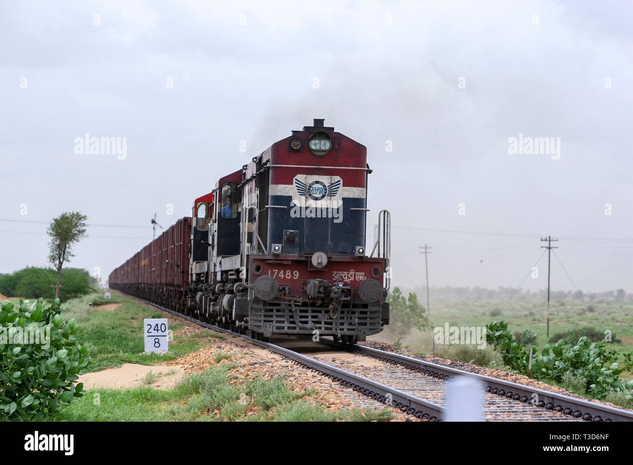 train goods in Rajasthan, India Stock Photo Alamy