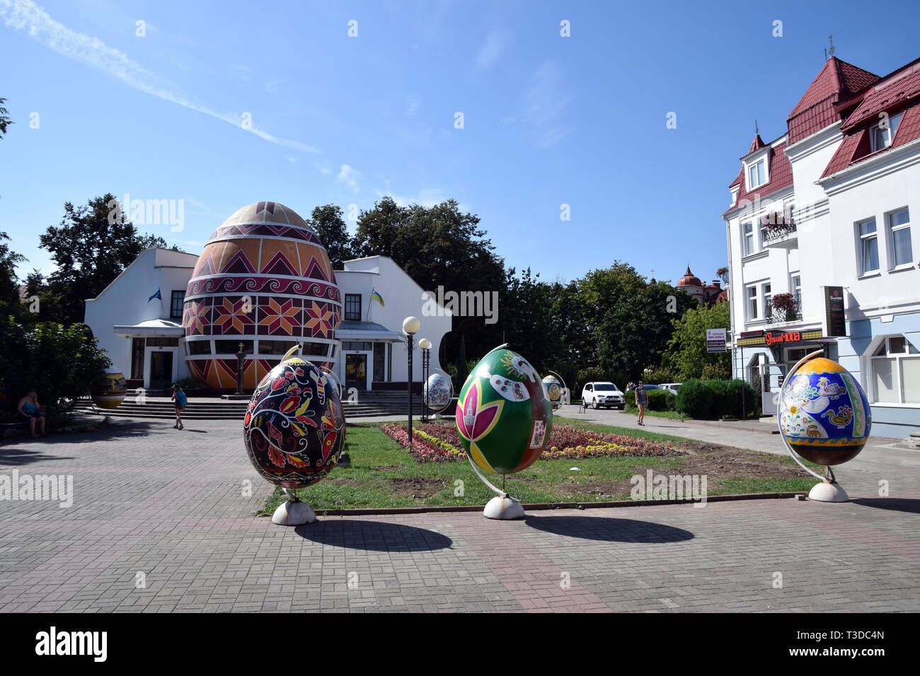 Kolomyia, Ukraine August 2018 "Pysanka Museum" Easter egg museum