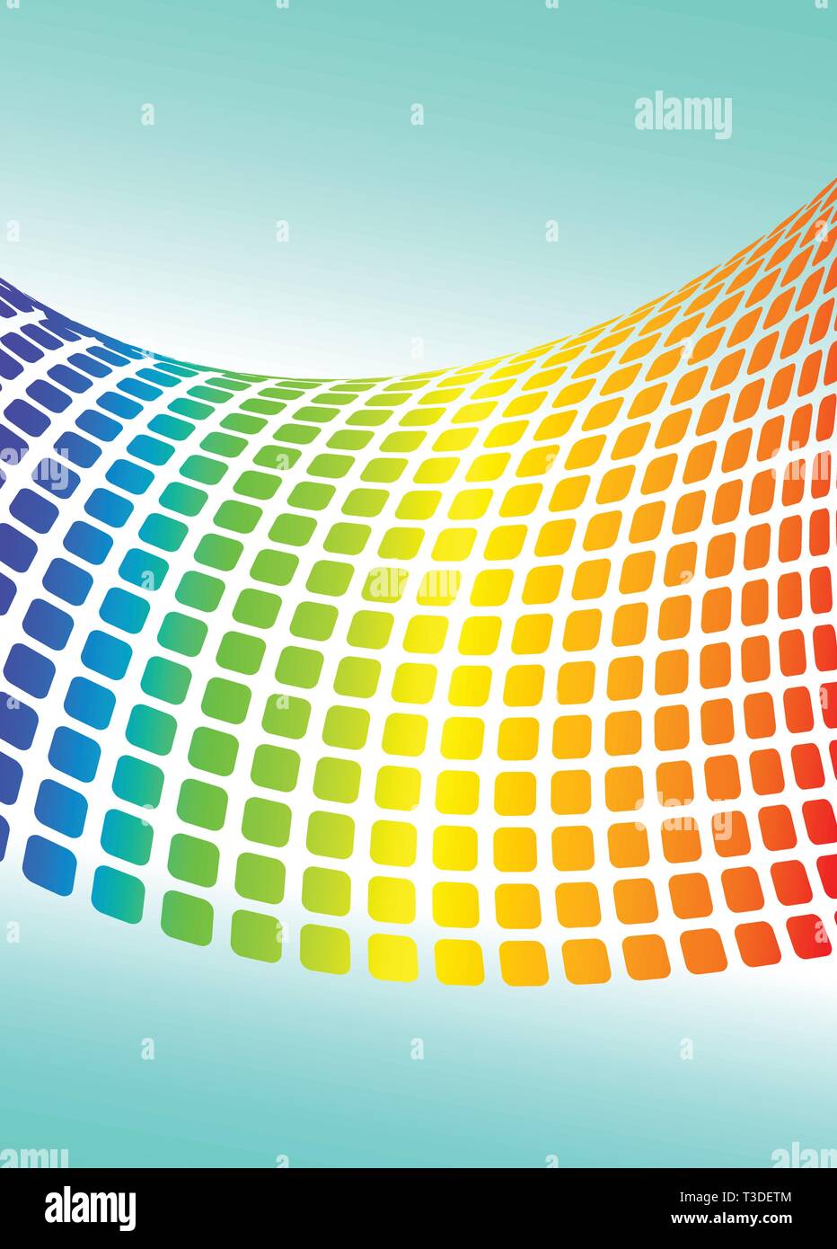 Vector background with halftone rainbow for your design Stock Vector