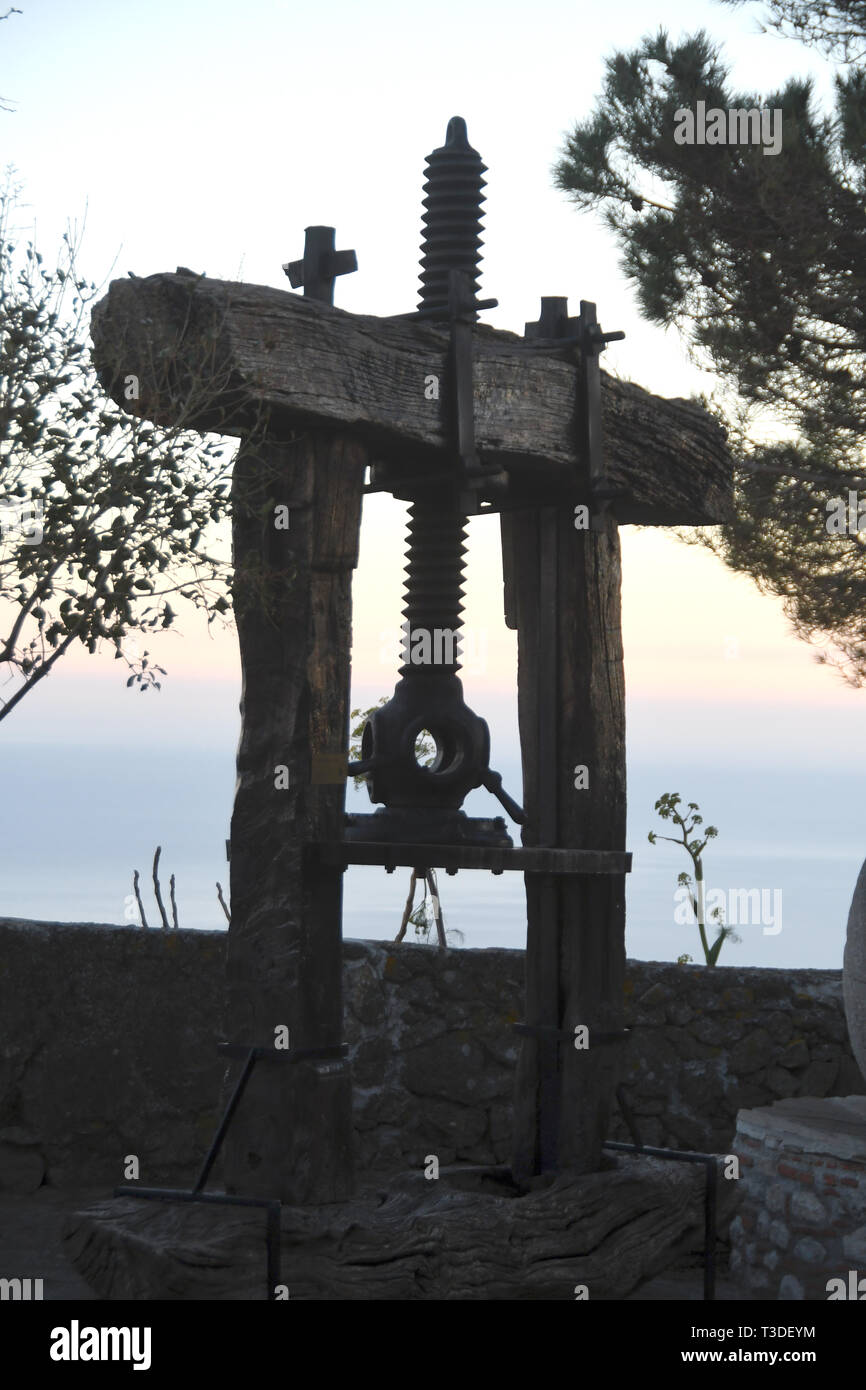 Bova  Reggio Calabria Italy - Path of Farmer's Culture,oil extract press Credit Giuseppe Andidero Stock Photo