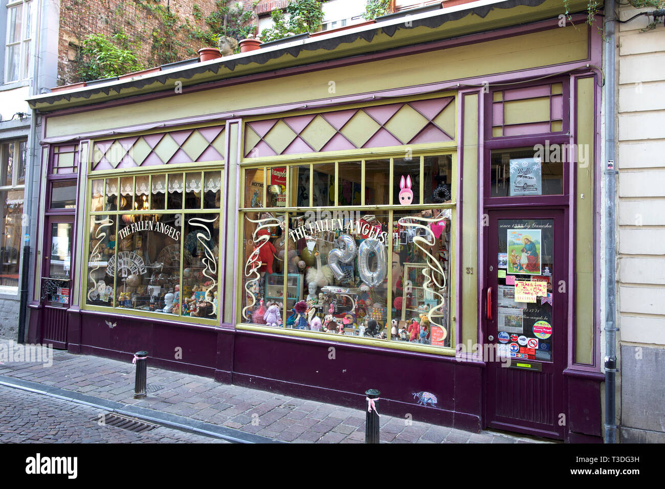 Shop window, Ghent, Belgium Stock Photo