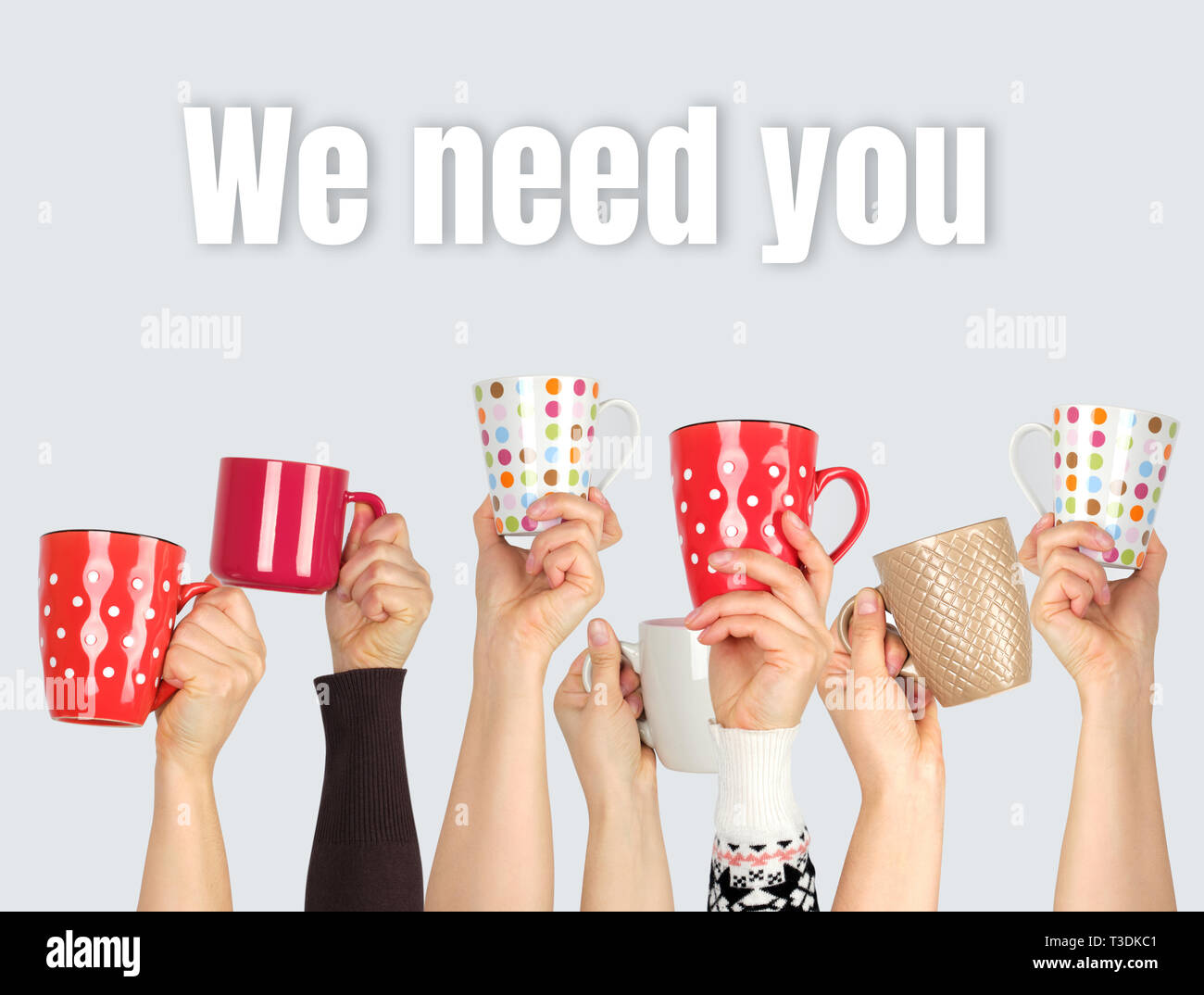Hands holding the word team hi-res stock photography and images - Alamy