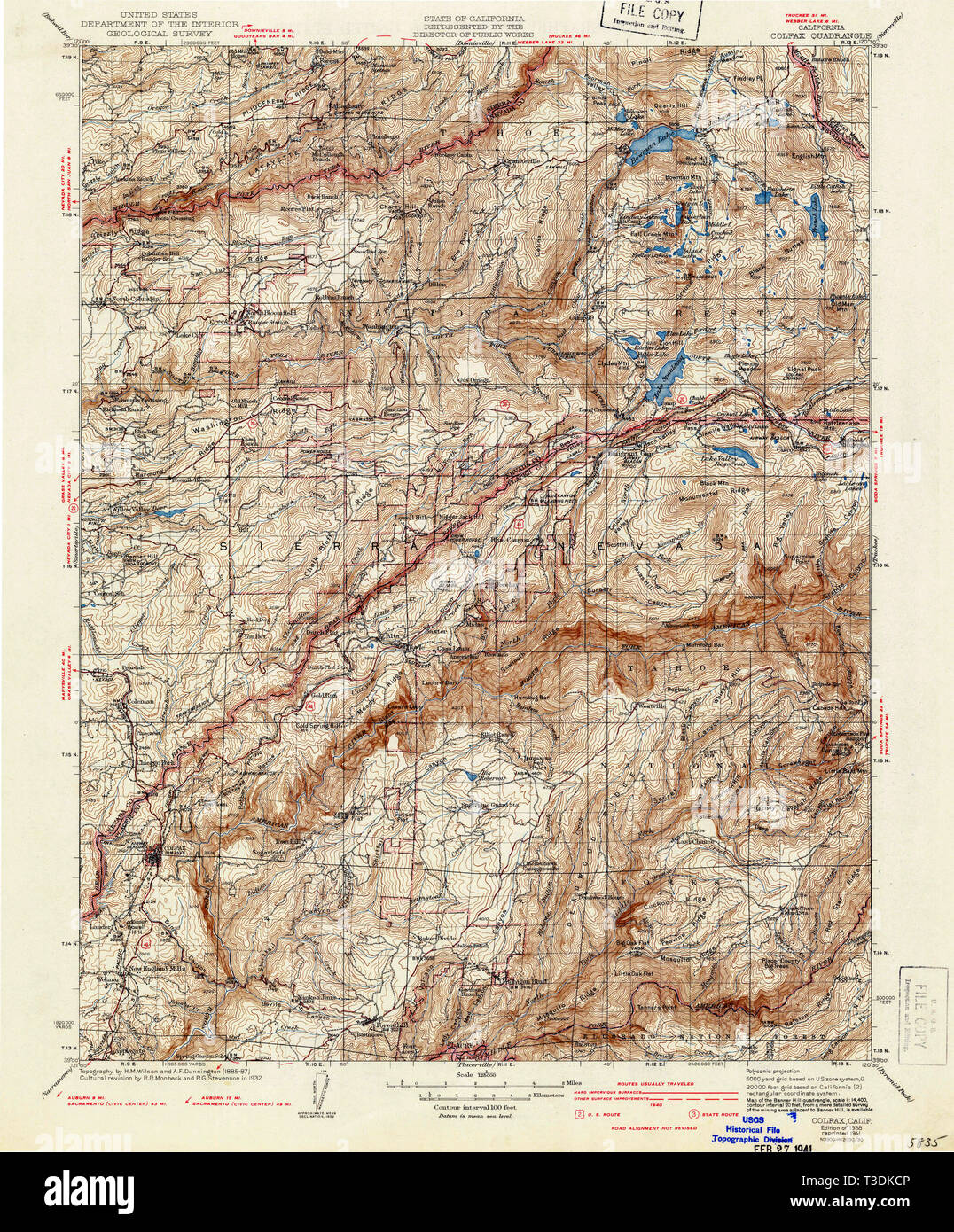 Map of colfax hi-res stock photography and images - Alamy