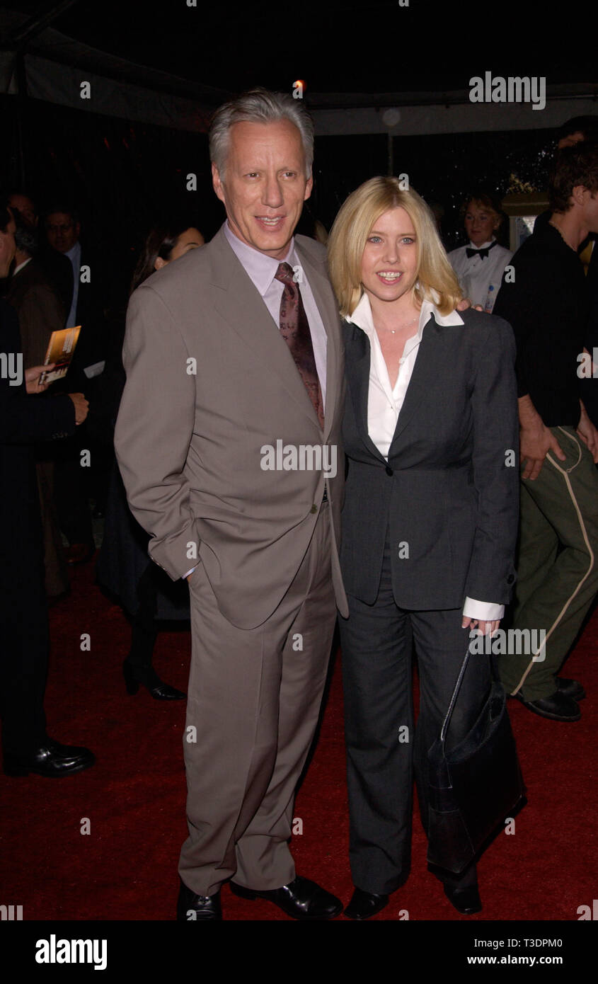 LOS ANGELES, CA. October 30, 2001: Actor JAMES WOODS & girlfriend DAWN DENEU at the world premiere, in Hollywood, of Domestic Disturbance.  © Paul Smith/Featureflash Stock Photo